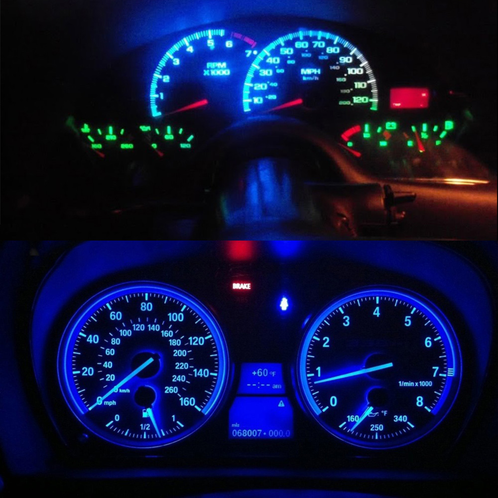 T5 LED Auto KFZ Armaturenbeleuchtung Tacho Beleuchtung Licht (Bax10d